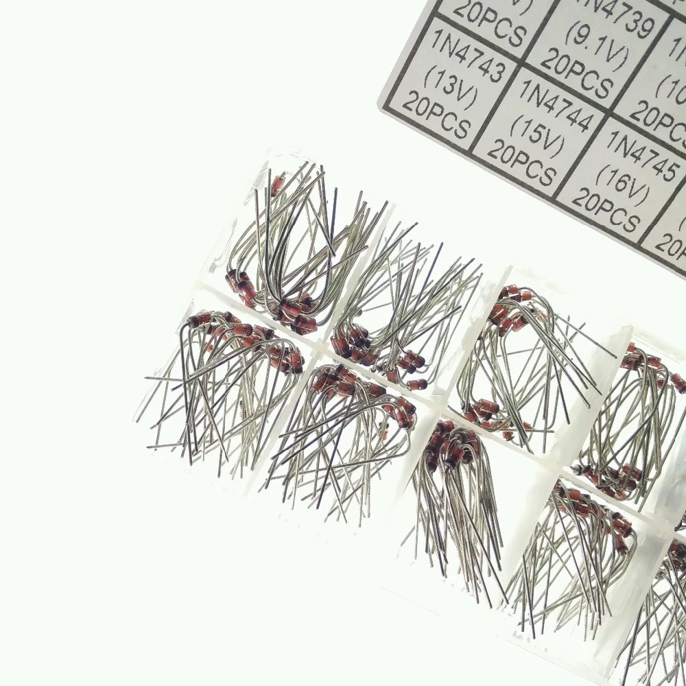 10 значений 200 шт. (1N4738 ~ 1N4748) 1N4739 1N4740 1N4741 1N4742 1N4743 1N4744 1N4745 1N4746 набор электронных