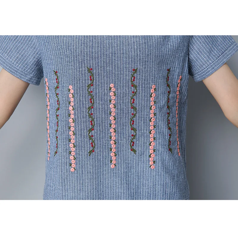 Женские повседневные хлопковые льняные футболки с круглым вырезом свободные