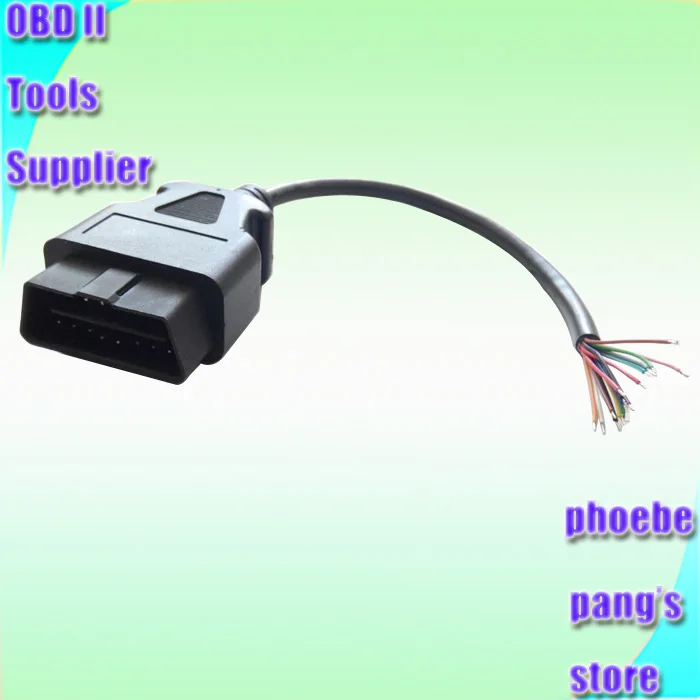 Wholesale Auto Car Diagnostic Cable OBD2 OBD 2 OBD-II OBDII 16PIN Male TO End Open OBD CABLE 16 PIN J1962M TO OPEN