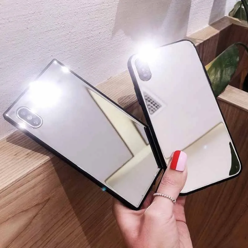 JIBAN чехол для телефона iphone X мобильный телефон оболочки Мода просто зеркало