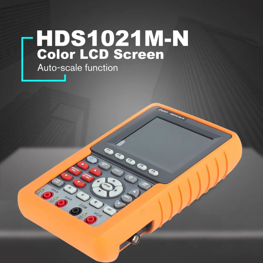 OWON цифровой осциллограф точность HDS1021M-N HDS2061M-N 20/50/100 МГц одноканальный Ручной осциллограф 500 м 1GSa/s