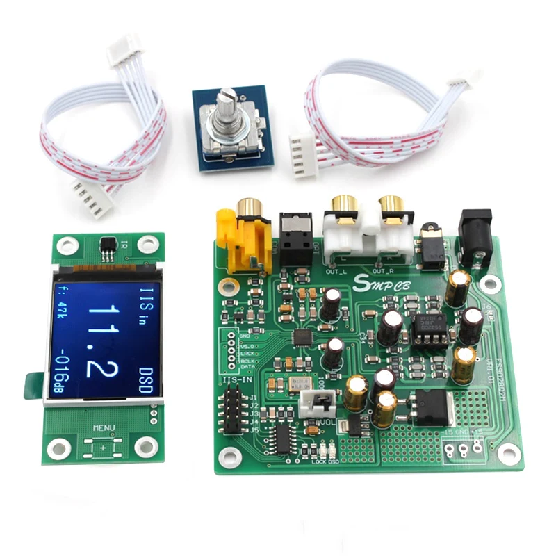 ES9038 Q2M DAC декодер DSD поддержка IIS DSD 384 кГц коаксиальный волоконный DOP для Hifi усилитель аудио с OLED