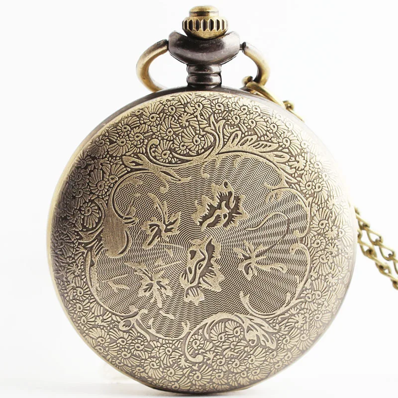 Старые карманные часы из античной бронзы с цепочкой TD2102|pocket watch|watches pocket watchespocket