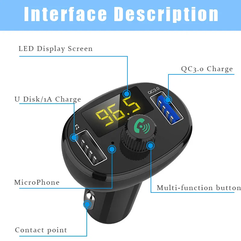 VR робот автомобильный MP3-плеер Bluetooth Handsfree fm-передатчик модулятор u-диск музыкальный плеер с двойным USB быстрым автомобильным зарядным устройством