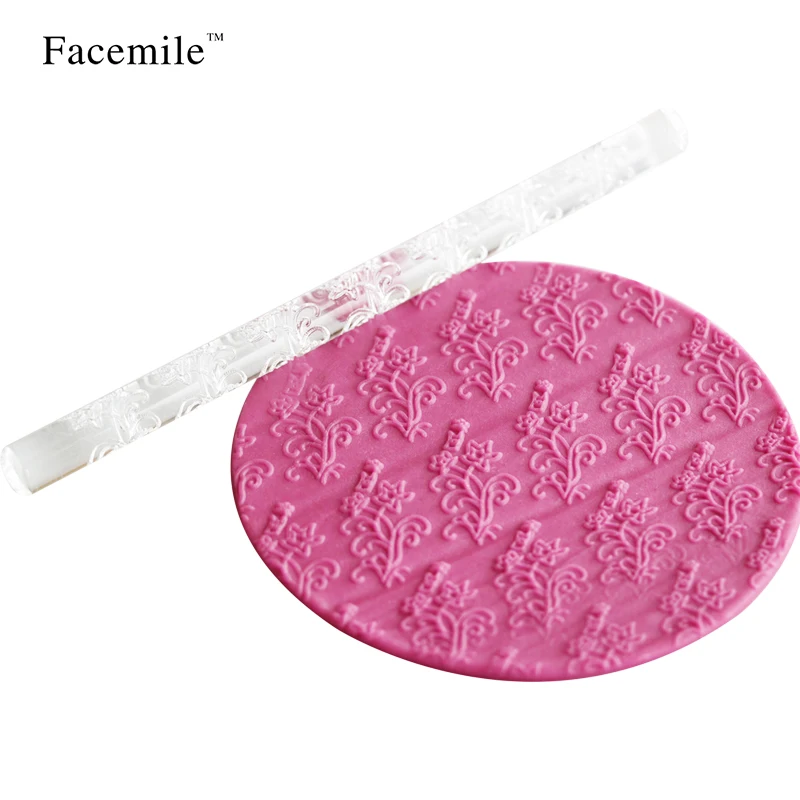 Распродажа антипригарная Скалка в форме цветка рулон кексов текстурированная