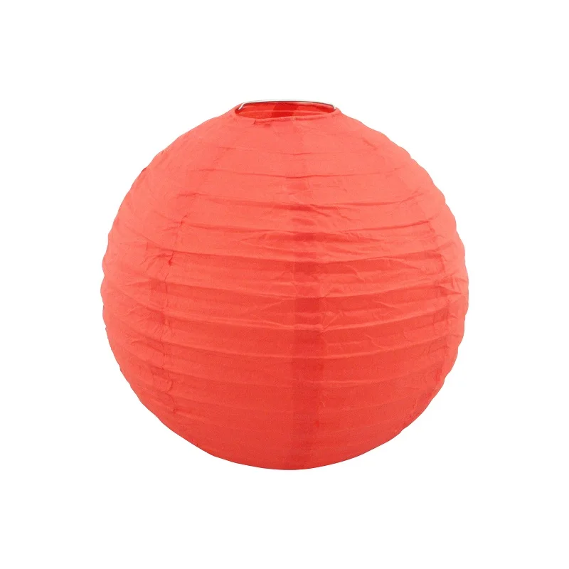 red without LED 1 комплект 20 см 25 см 30 см фонарики из белой бумаги+ белый светодиодный фонарь лампы для папье Фестиваля Свадьбы рождества украшения - Цвет: red without LED