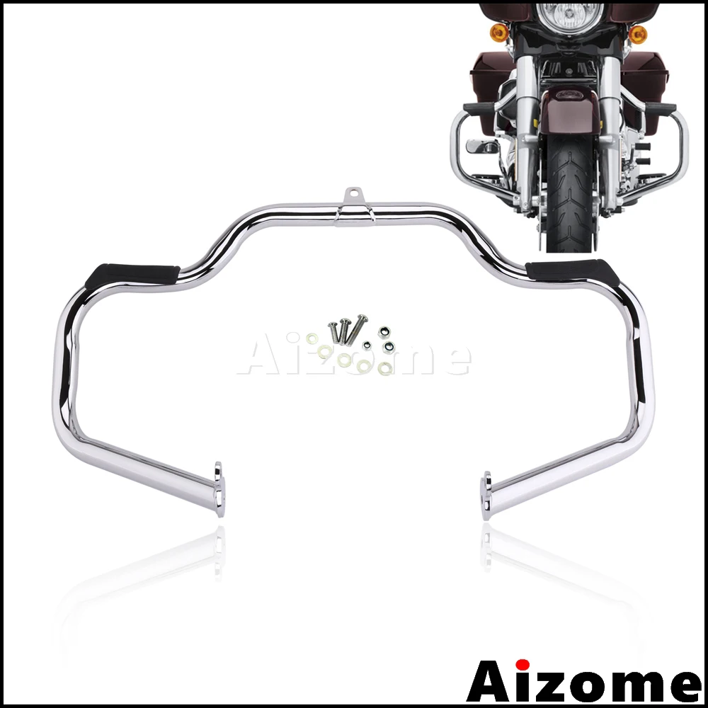 Motorcycle Chrome Engine Guard Crash Bar For Harley Road King FLHR Classic FLHRC Electra Glide Classic Street Glide 2009-2017