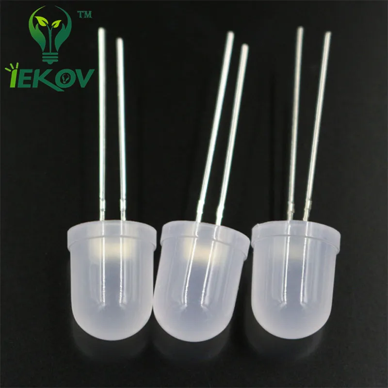 20 шт. LED 10 мм рассеянный светодиодный синий Круглый топ излучающие диоды ультра