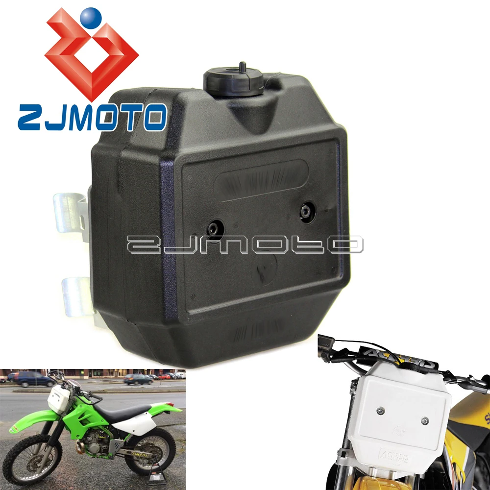 Мотоцикл Мотокросс Эндуро передний вспомогательный топливный бак для Honda Kawasaki Suzuki KTM Yamaha Байк 1,3 галлон бензобак