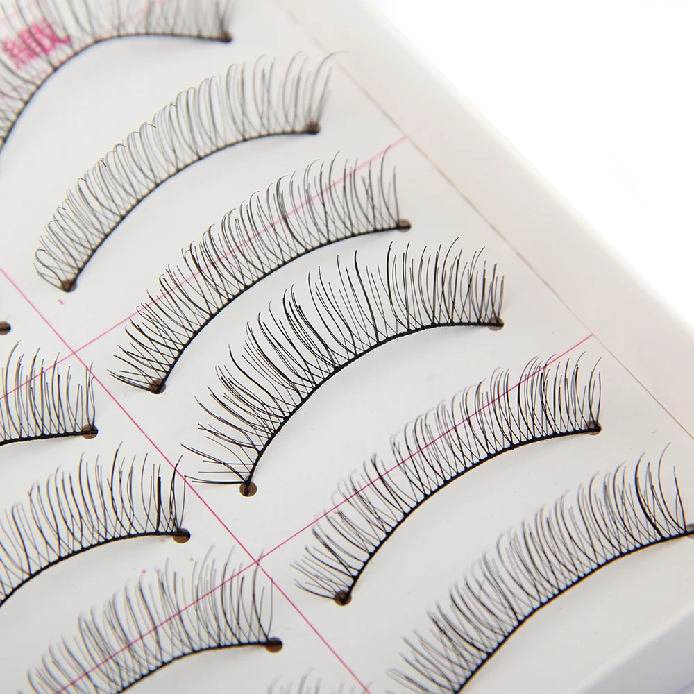 Толстые Длинные Накладные ресницы ручной работы норковые объемные для макияжа 10