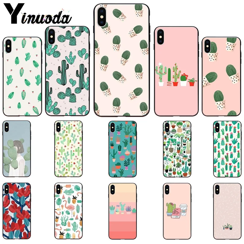 11pro MAX удивительный кактус Мягкий Силиконовый ТПУ чехол для телефона iPhone X XS 6 6S 7