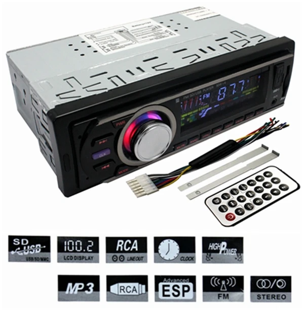 US stock1 din Car radio size Stereo FM and MP3 Player Receiver Aux USB mobile Port SDCard Slot Embedded NO DVD | Автомобили и