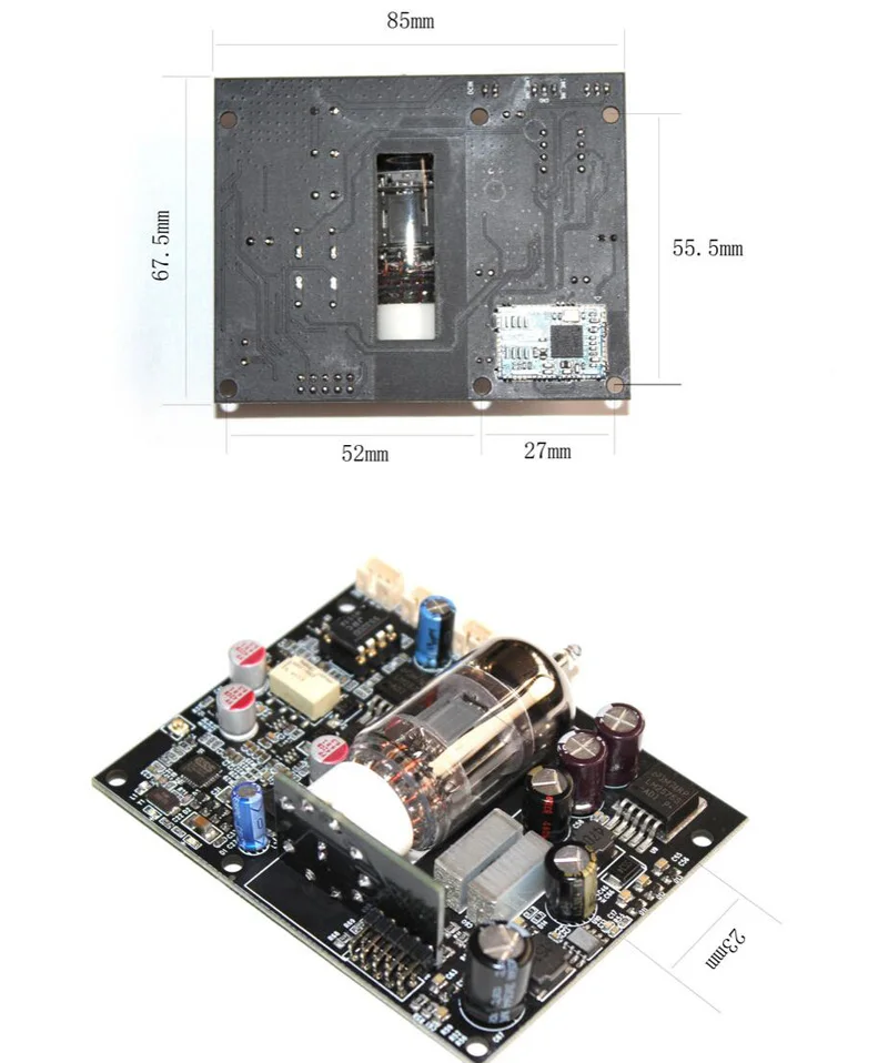 12AU7 труба CSR8675 Bluetooth 5 0 аудио приемник плата ES9018 декодер DAC 12s APTX AUX для 12v 24v