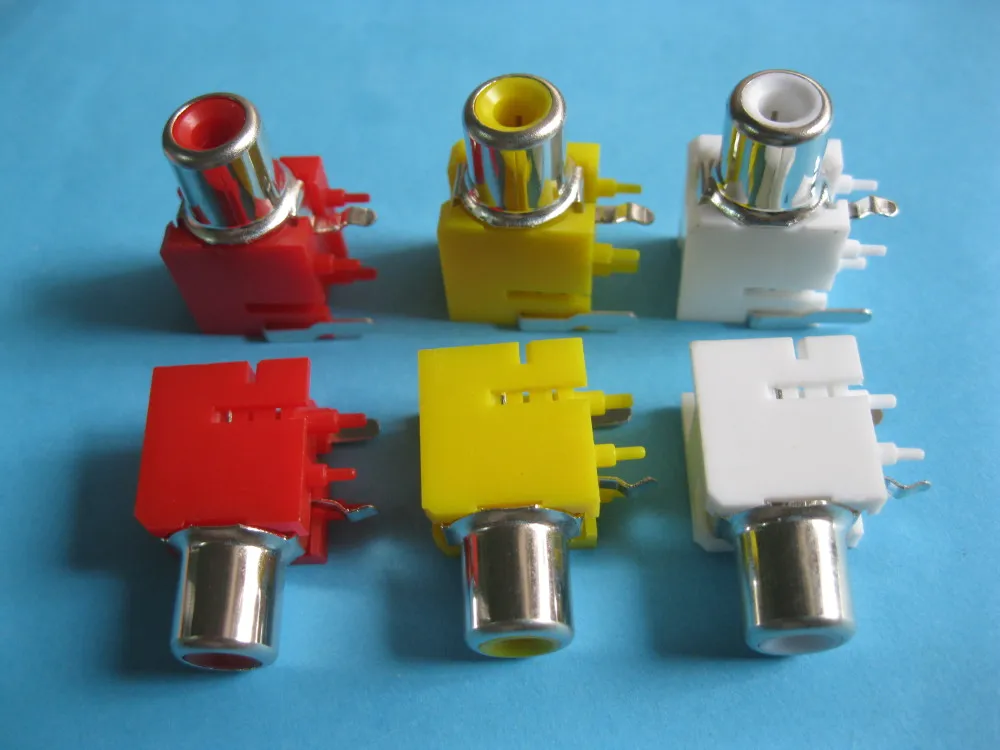 AV Pin Jack RCA Female 3 цвета аудио видео разъем 8.4 9 18 шт. в партии высокое качество Лидер