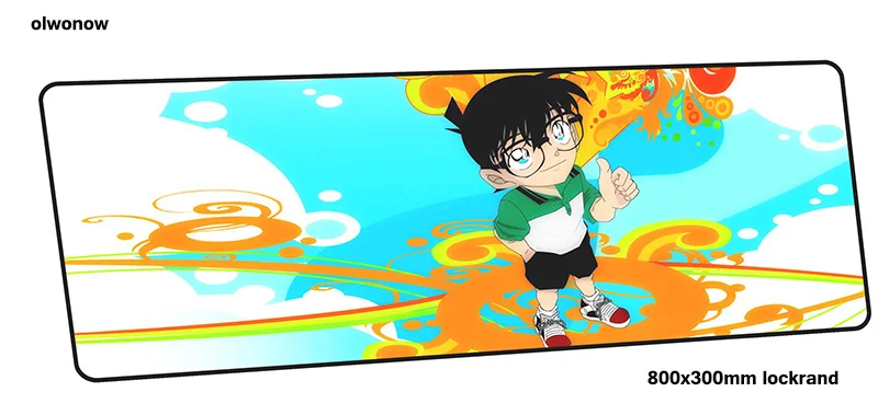 Профессиональный игровой коврик для мыши Detective Conan 800x300x3 мм, игровой коврик для мышки для ноутбука, ПК, аксессуары для ноутбука, эргономичный коврик для мыши - Цвет: design 6