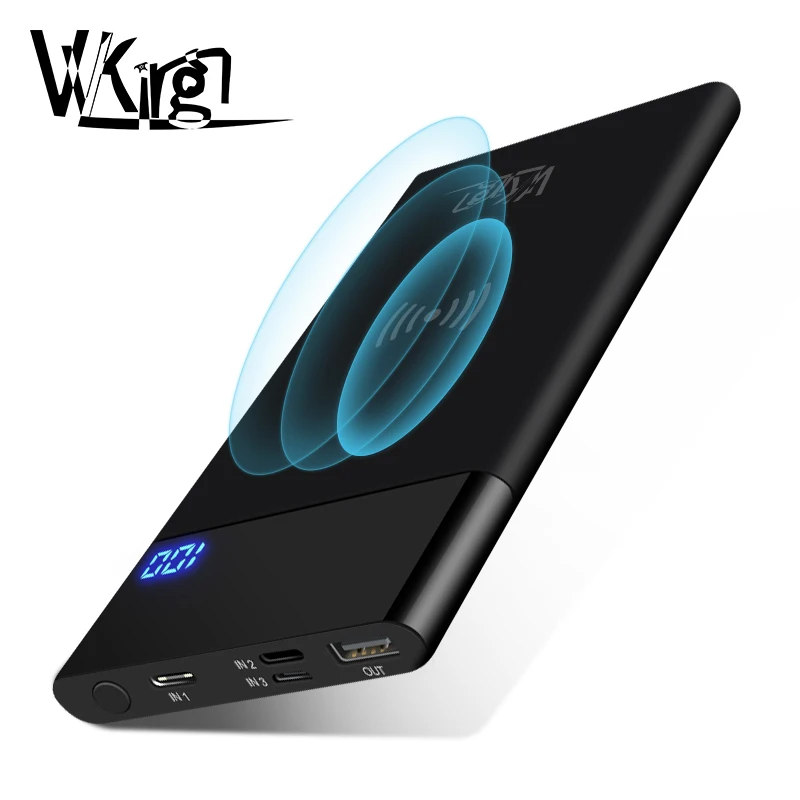 VVKing 10000 мАч Qi Беспроводное зарядное устройство для iPhone XS X 8 Huawei Samsung внешняя