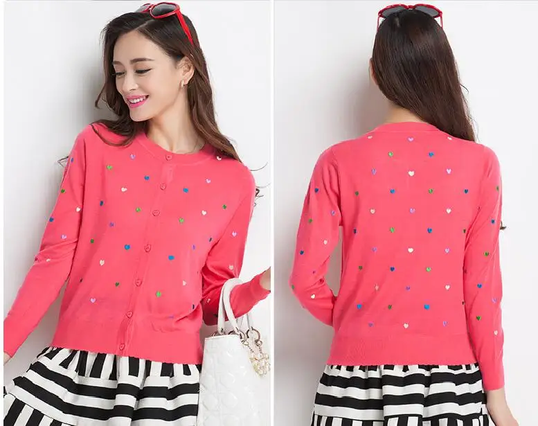 Высокое качество причудливый дизайн вышивка сердце Дамский Длинный рукав