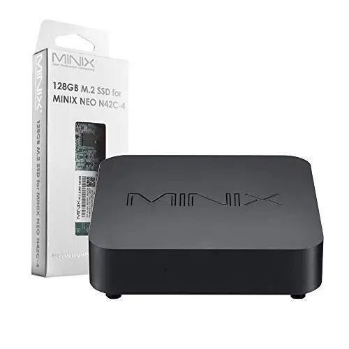 MINIX NEO N42C-4 ТВ коробка официальный Windows 10 Pro 64-bit Мини ПК 4G/32G Gigabit WI-FI USB3.0 Pentium N4205 Смарт ТВ коробка - Цвет: N42C-4 and SSD-128GB