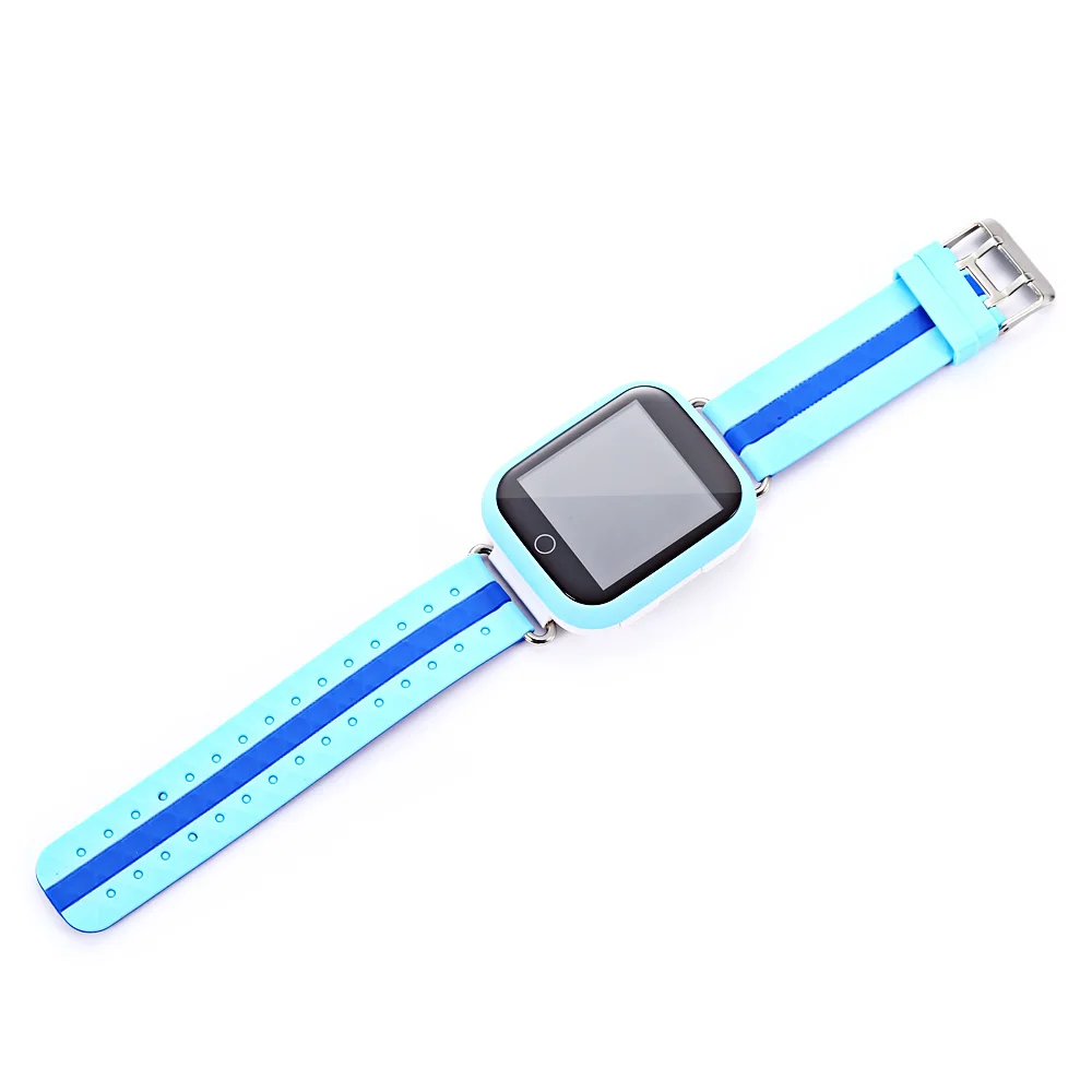 Новый голубой цвет Q750 дети gps Smart Часы телефон Шагомер Smartwatch английская