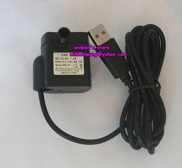 3W микро DC Бесщеточный насос USB погружной DC3.5 ~ 9V Водяной ~|dc brushless pump|submersible pumpwater pump |