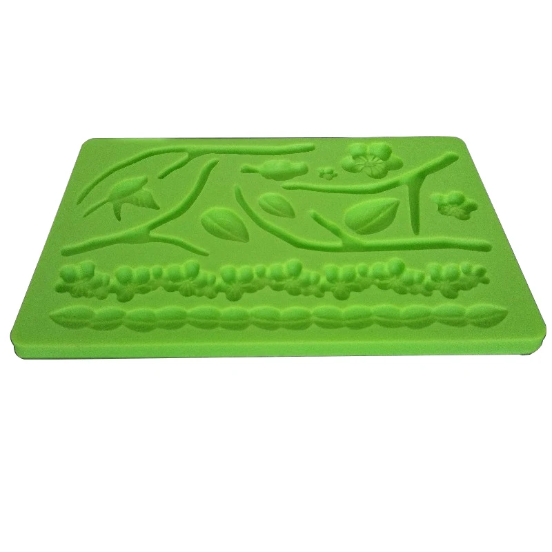 Новый инструмент для помадки форма выпечки в форме цветка листьев ветвей птиц