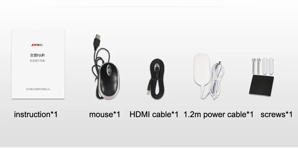 Wi-Fi NVR 4CH 5MP Беспроводной HD мини проектор для домашнего NVR Сетевой Видео Регистраторы для панорамный WiFi Камера 360 градусов видео HDMI 4-канального сетевого видеорегистратора