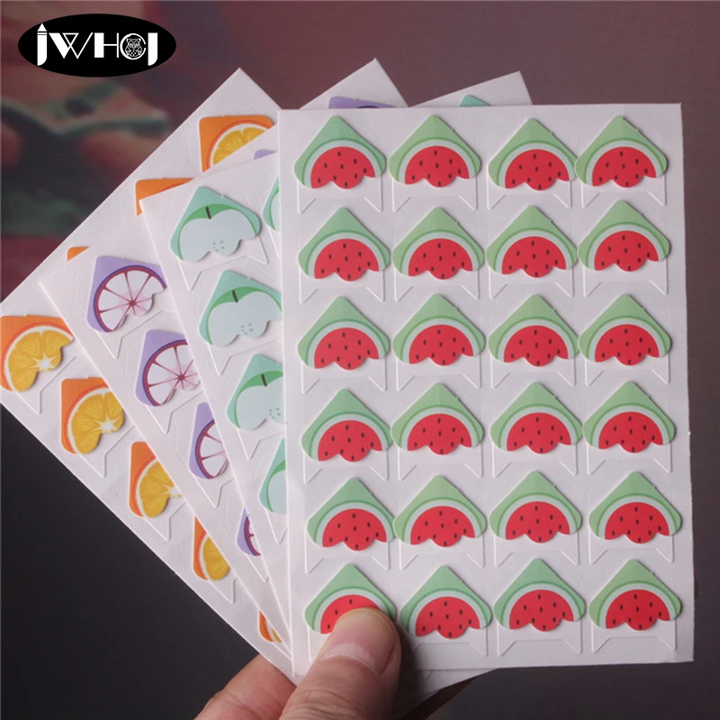 1 лист (24 шт) фруктовая серия декораций бумажный стикер фото края diy ручной работы