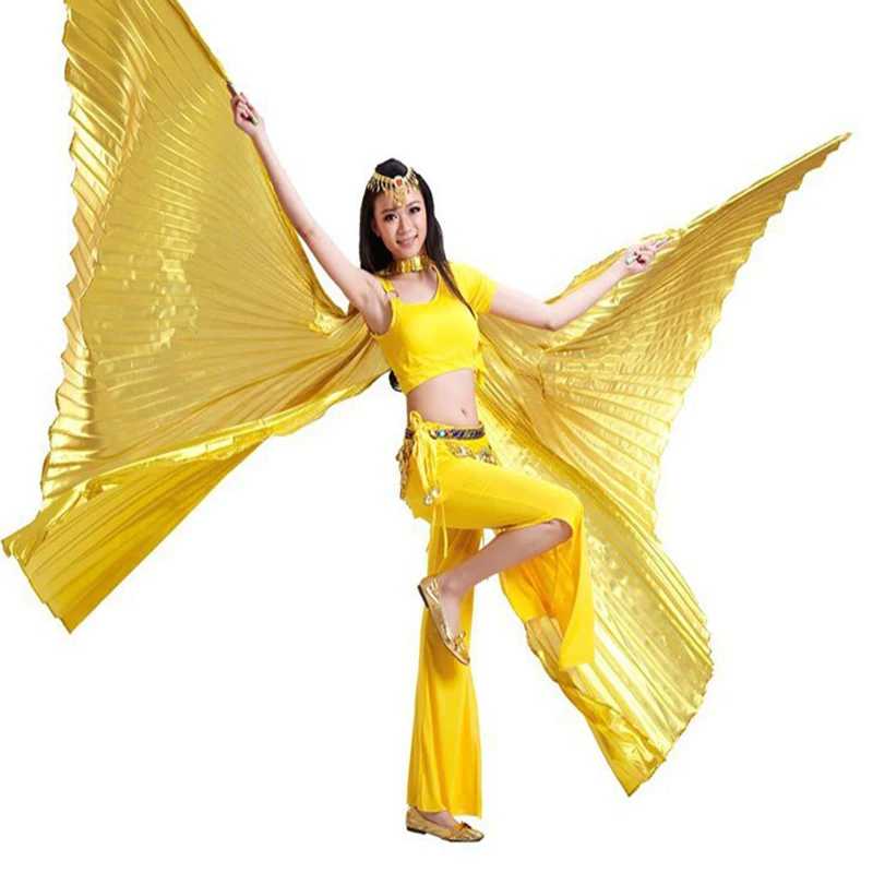 

2017 High Quality Egyptian Opening Isis Belly Dance Wings Dance Accessories Wing Sale Without Stick Brand New 8 Colors available