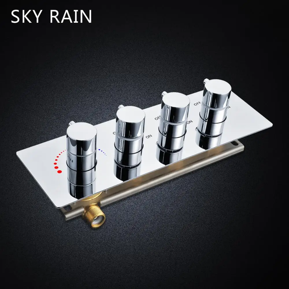 Небесный дождь Горячая продажа латунь хромированный 3 функции высокий поток