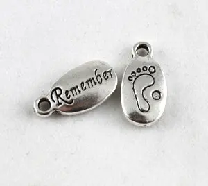 450 шт Тибетский серебристый цвет помните ноги Шарм A9894|feet charm|charms feetcharm charm |