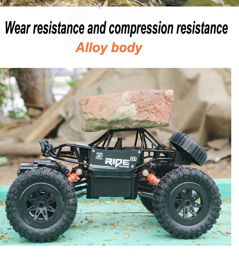 2,4 г машина из сплава RC 4wd привод дистанционного управления игрушечные модельные машинки 9 км/ч альпинистский автомобиль с радиоуправлением электрические игрушки внедорожник подарок