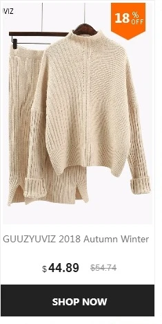 GUUZYUVIZ вязаный комплект из двух предметов, топ и юбка, однотонный плотный пуловер, теплый свитер, наряды с оборками, облегающая юбка, костюм для женщин