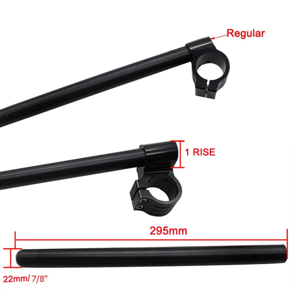 FX CNC 7/8" 43mm Motorcycle Regular And Riser Clip On HandleBars Fork Handle Bars Clip-on For HONDA CBR1100XX 1997 - 2002 2001 |