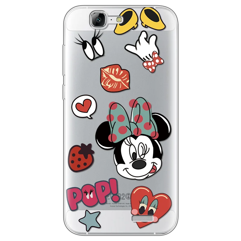 minizimu Мультяшный милый ТПУ защитный чехол для Coque huawei G7 прозрачный для huawei Ascend G7 C199 5,5 дюймов чехол задняя крышка с рисунком - Цвет: minizimu
