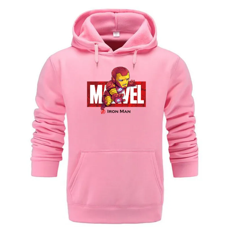 pink 1 Marvel The Avengers 4 Железный человек Человек человек паук косплей костюм толстовки унисекс Мстители Повседневный конец игры - Цвет: pink 1