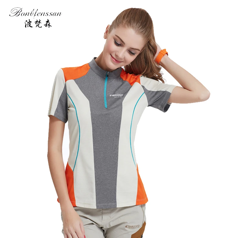 Модная быстросохнущая футболка спортивные топы с короткими рукавами облегающая