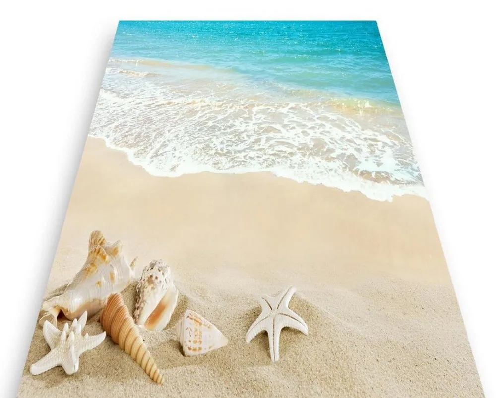 Водонепроницаемые 3d обои для пляжа настенное Фотообои|floor mural|3d flooringfloor wallpaper |