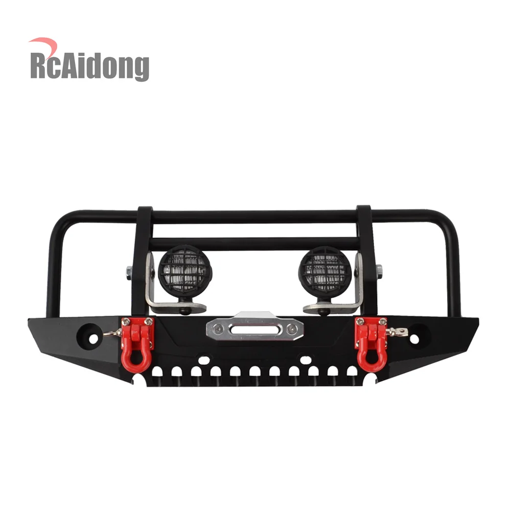 1/10 Rc автомобиль металлический передний бампер и светодиодный свет для RC