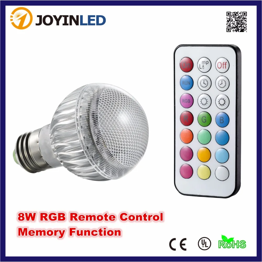Светодиодная RGB лампа с пультом дистанционного управления E27 MR16 GU10|led bulb light|bulb