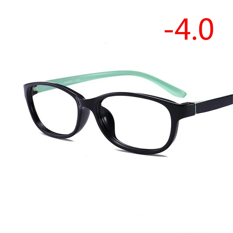 Myopia 400 1,0-1,5-2,0-2,5-3,0-3,5-4,0 готовые очки для близорукости женские мужские короткие очки для коррекции зрения черная и розовая оправа Очки для близорукости - Цвет оправы: Myopia 400