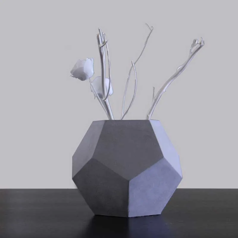Геометрический цемент цветочный горшок формы DIY стол кулон бетонные формы|Формы