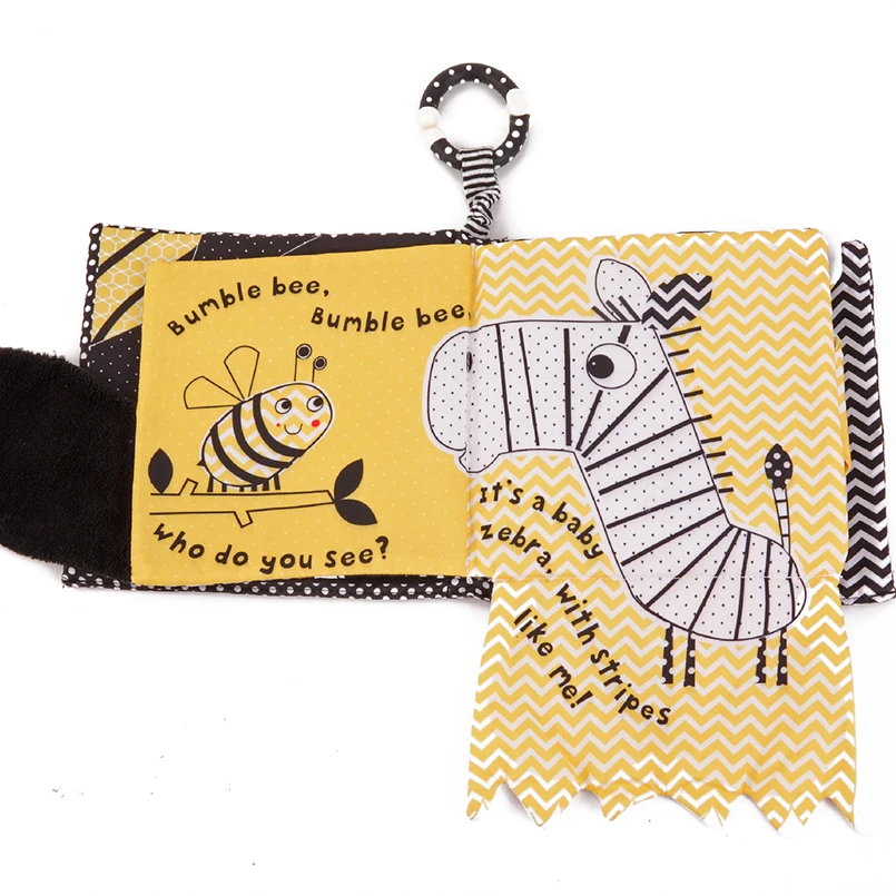 Обучающие тканевые книжки в виде животных для новорожденных Симпатичные