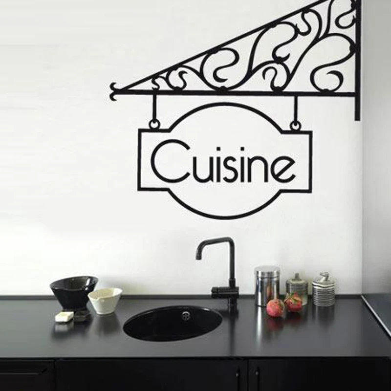 Настенные виниловые Стикеры для кухни ресторана съемные s DIY домашний декор