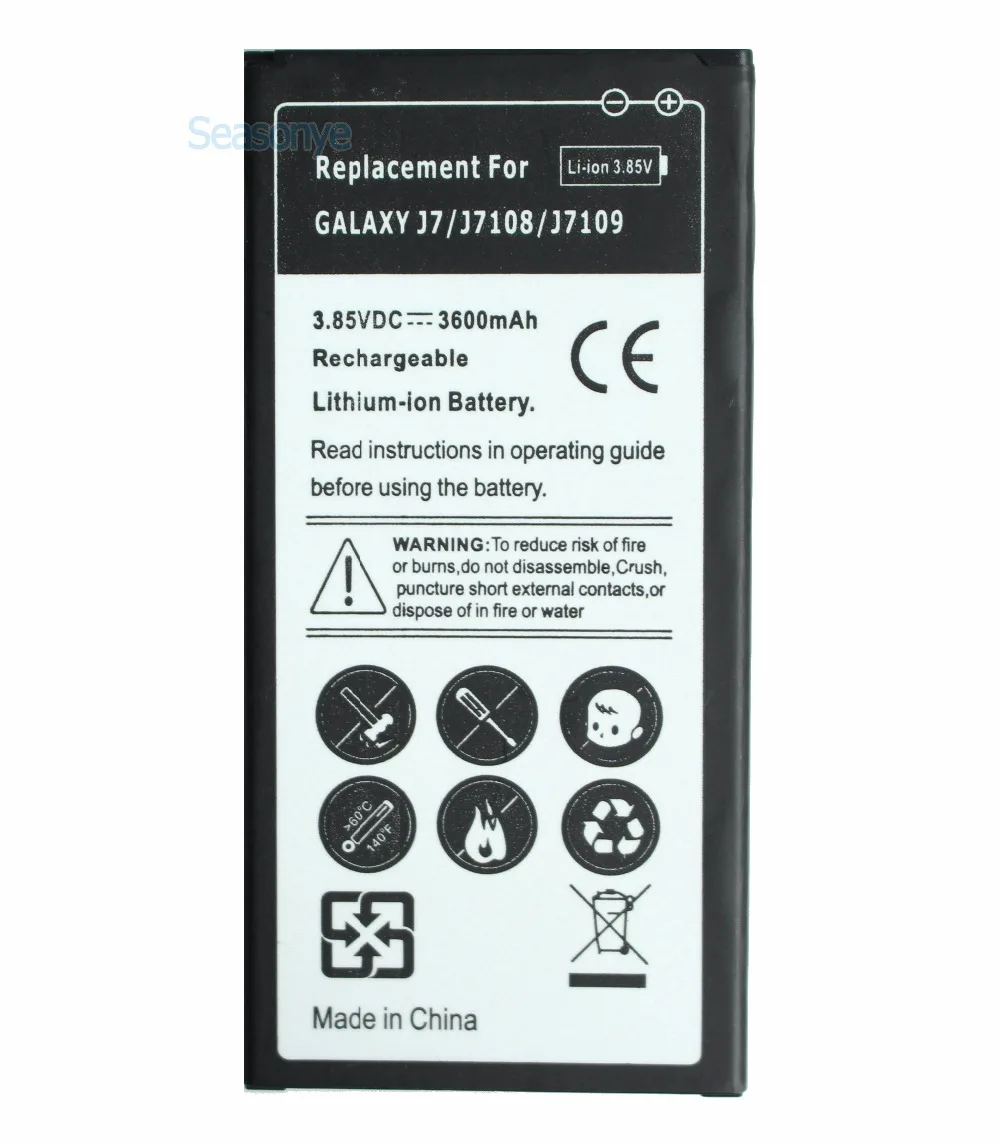 Seasonye 3600mAh EB-BJ710CBC / CBE сменный аккумулятор + универсальное зарядное устройство для