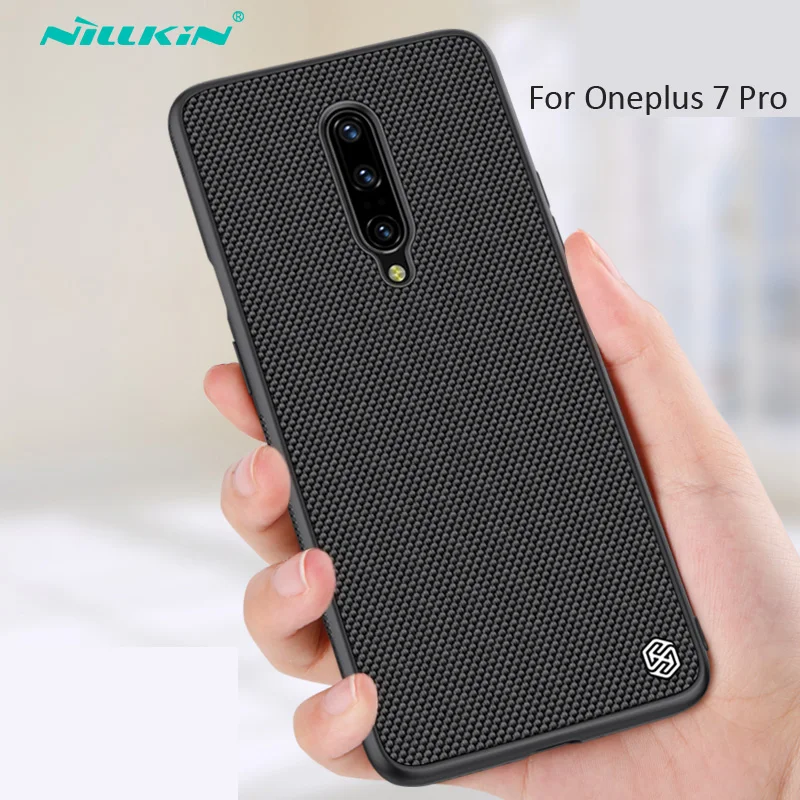 Nillkin текстурированная ткань нейлоновая текстура шаблон чехол для Oneplus 7 Pro 6T