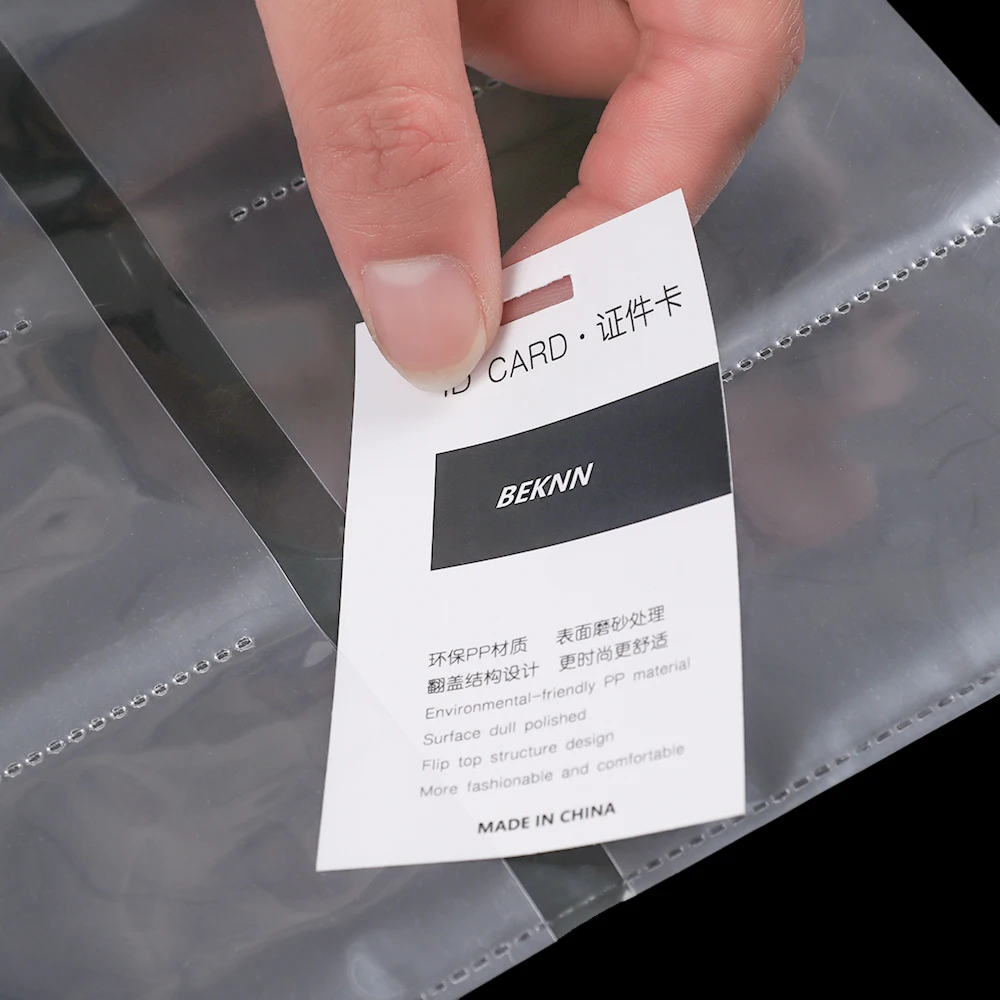 2PCS 30Holes Loose Leaf Clear File Sheets Protectors A4 Two sides 20 cards Collection Bag Spiral Binder Notebook Planner