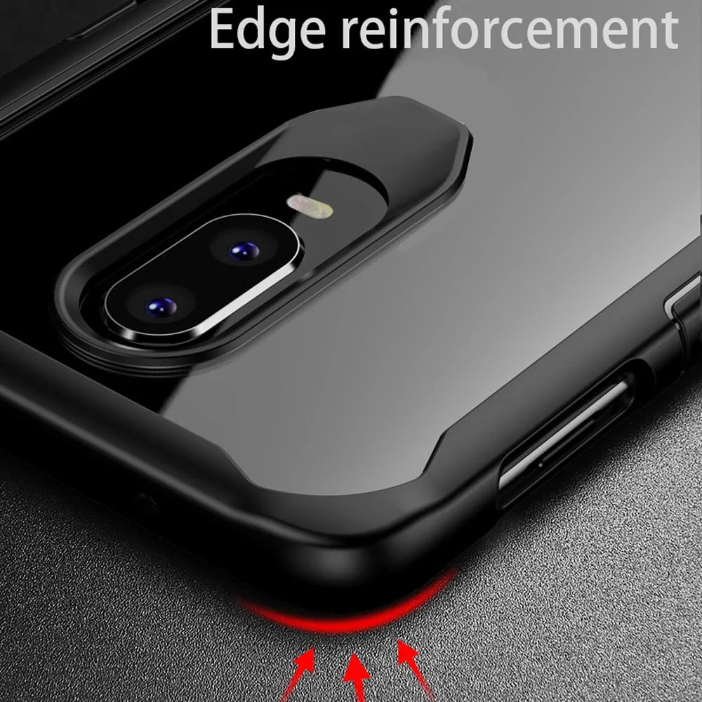 Чехол для телефона для OnePlus 7 Pro Чехол прозрачный акриловый ТПУ Мягкий силиконовый чехол для One Plus 7 7T Pro чехол s OnePlus 6T аксессуары