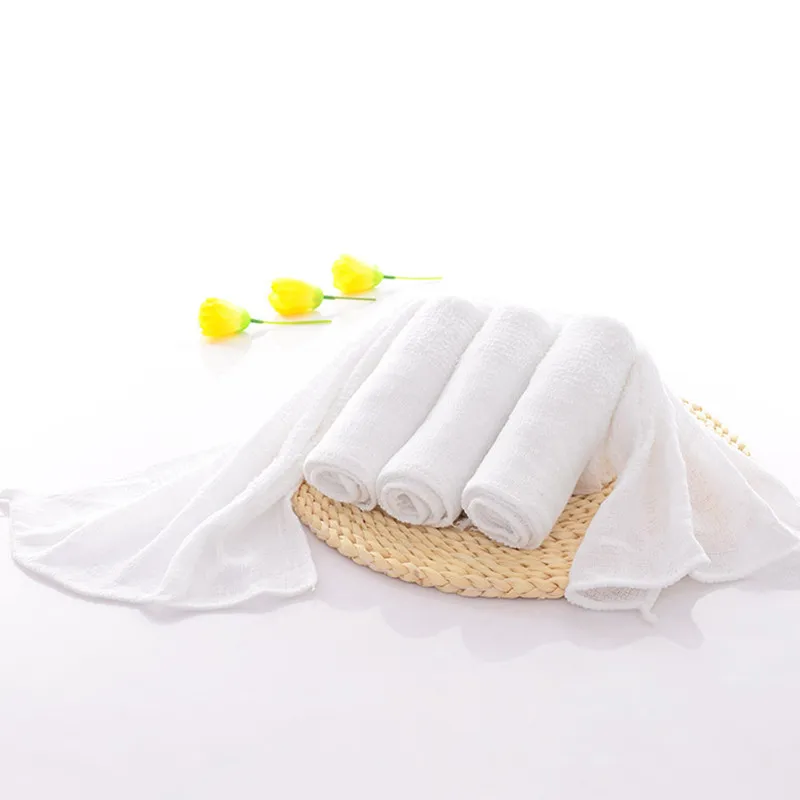 New 32x68cm White Towel Disposable Hotel Supplies Soft Washcloth Facial Cleansing Drying Bath Beach Home Textile | Дом и сад
