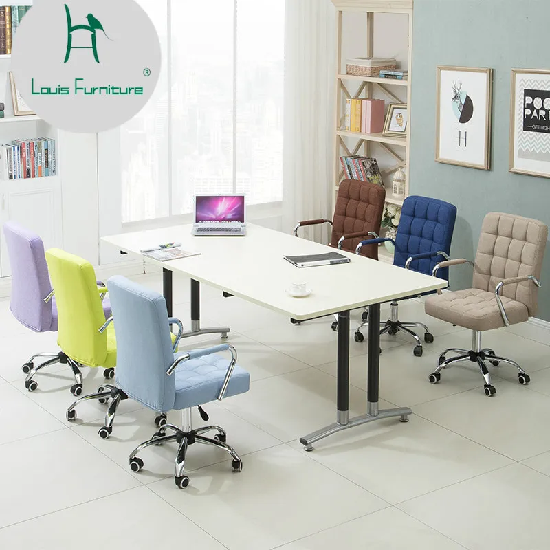 Офисное кресло Louis Fashion простой компьютерный стул для дома встречи персонала - Фото №1