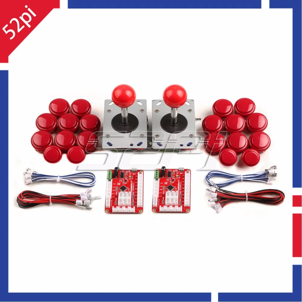 Новейшая аркадная игра 52Pi DIY части для двух игроков: USB энкодер с нулевой